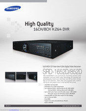 Samsung SRD-852D Specifications