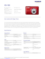 Olympus VG-180 Specifications