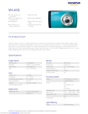 Olympus VH-410 Specifications