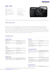 Olympus VG-170 Specifications