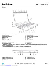 HP ProBook 430 Quickspecs