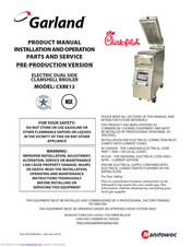 Garland CXBE12 Product Manual