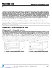 HP LTO Ultrium series Specification