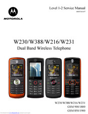 Motorola W231 Service Manual