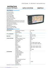 Hitachi MMP-501 Specifications