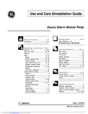 GE JSP60GN Use And Care & Installation Manual