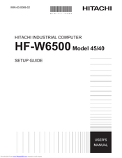 Hitachi HF-W6500 45/40 User Manual