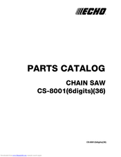 Echo CS-8001 Series Parts Catalog