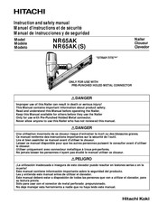 Hitachi NR 65AK Instruction And Safety Manual