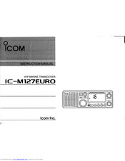 ICOM IC-M127EURO Instruction Manual