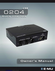 E-Mu 204 Owner's Manual