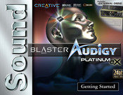 Creative Audigy Platinum eX Getting Started Manual