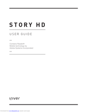Iriver Story HD User Manual