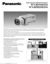 Panasonic WVBPR554 - CCTV Specifications