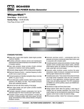 Multiquip WhisperWatt DCA45SSI Specifications
