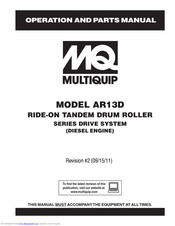 Multiquip AR13D Operation And Parts Manual