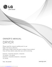 LG TD-C803E Owner's Manual
