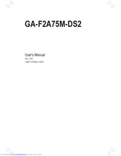 Gigabyte GA-F2A75M-DS2 User Manual