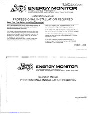 Hunter Energy Monitor 44408 Installation Manual