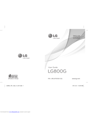 LG LG800G User Manual