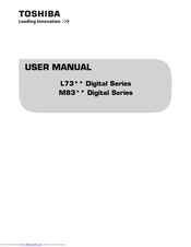 Toshiba L73 Digital Series User Manual