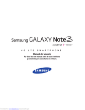 Samsung T-MOBILE SM-N900T Manual Del Usuario