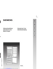 SIEMENS KI..V Series Instructions For Use Manual