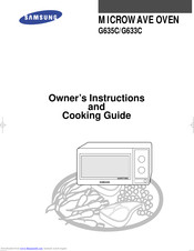 SAMSUNG G633C Owner's Instructions And Cooking Manual
