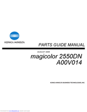 Konica Minolta magicolor 2550DN A00V014 Parts Manual Manual