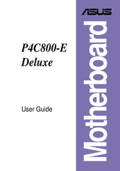 Asus P4C800-E Deluxe User Manual