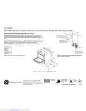 GE PHS920SFSS Dimensions And Installation Information