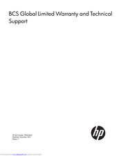 HP rp8400 SEU Limited Warranty