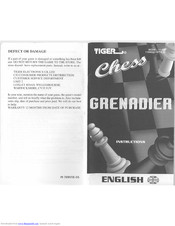 Tiger 11-006 Chess Grenadier Instructions Manual