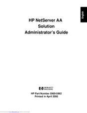 HP NetServer AA 4000 Administrator's Manual