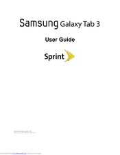 Samsung Sprint SM-T217S User Manual