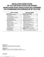 Jenn Air JDS8850CDS Installation Instructions Manual