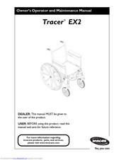 Invacare TRACER EX2 Owner's Operator And Maintenance Manual
