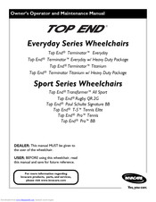 Invacare Top End Owner's Operator And Maintenance Manual