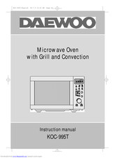 DAEWOO KOC-995T Instruction Manual