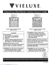 Weber Vieluxe Slide-In Dual Burner Station Owner's Manual