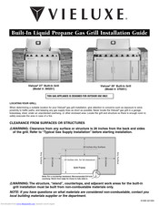 Weber Vieluxe 39 Built-In Grill Installation Manual