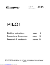 GRAUPNER PILOT 4245 Building Instructions