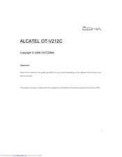 Alcatel ONE TOUCH OT-V212C User Manual