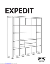 IKEA EXPEDIT COFFEE TABLE SQUARE Instructions Manual