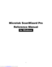 Microtek ScanWizard Pro Reference Manual