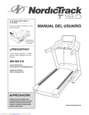 NordicTrack 19.0 Treadmill Manual Del Usuario