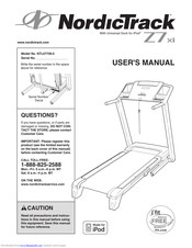 NordicTrack 27 Xi Treadmill Manual