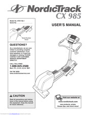 NordicTrack Cx985 Elliptical User Manual