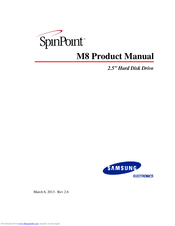 Seagate Spinpoint M8 Product Manual