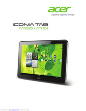 ACER Iconia Tab A700 User Manual